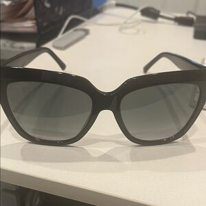 Jimmy Choo Black Cat-Eye Sunglasses